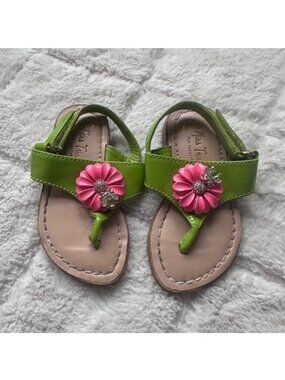 Miss Trish X Target | Green and Pink floral Sandals | Size 5